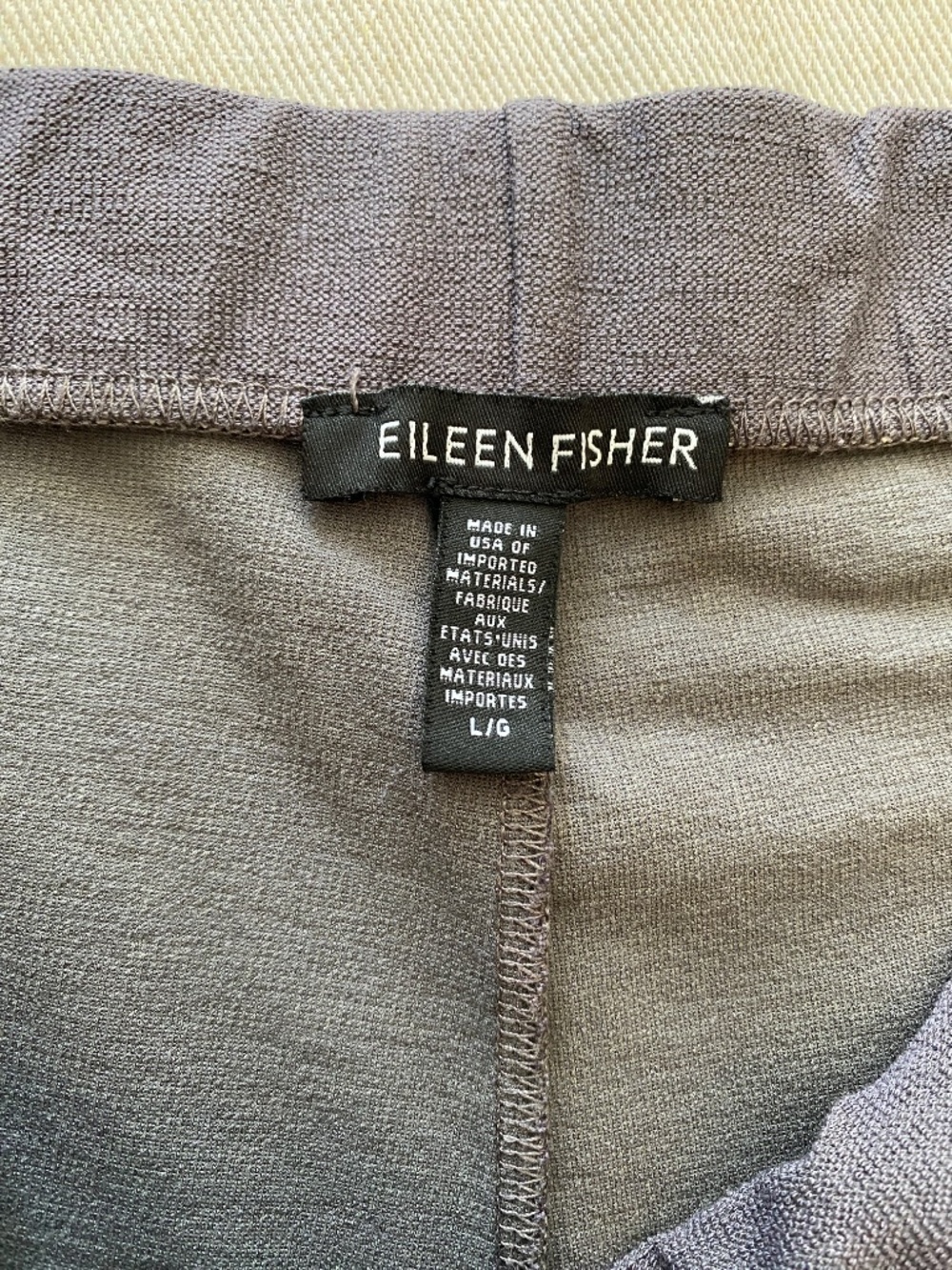 Eileen Fisher Washable Stretch Crepe Wide-Leg Pant Size L - Picture 3 of 5